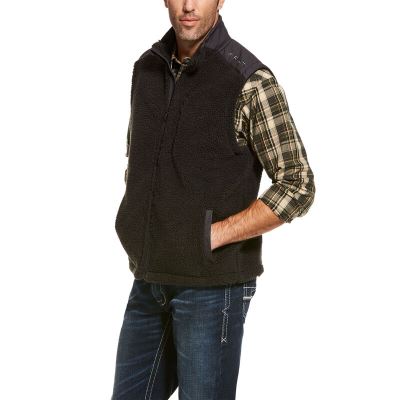 Ariat El Capitan Pile Fleece - Gilet Koffie Heren - 34570-288